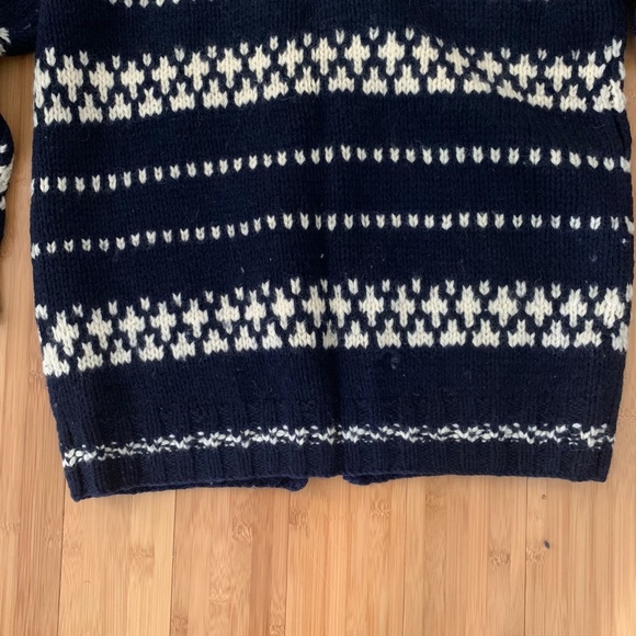 Vintage Pringle Of Scotland Knit Cardigan Sweater 100% Wool Shetland Small 1960s - Picture 8 of 11